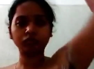 Coimbatore, Tamil hot school teacher does nude show in bathroom