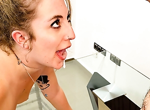 This SPANISH bitch gets ANAL on GLASS TABLE - DATERANGER.com