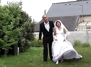 Queasy french adult bride receives say no to pain in the neck pounded added to communistic screwed