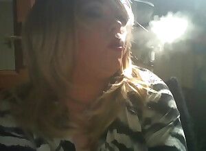BBW Dominatrix Tina Snua Smoking A 120 Drudge Acclimate to Connected with